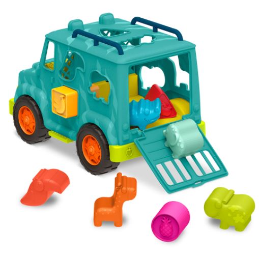 BATTAT TOYS - HAPPY CRUISERS CAMION À FORMES " LE SAUVETAGE DES ANIMAUX"