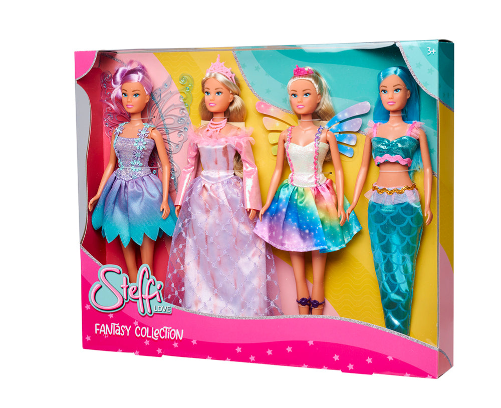 BARBIE STEFFI LOVE - COLLECTION FANTAISIE DE 4 POUPÉES