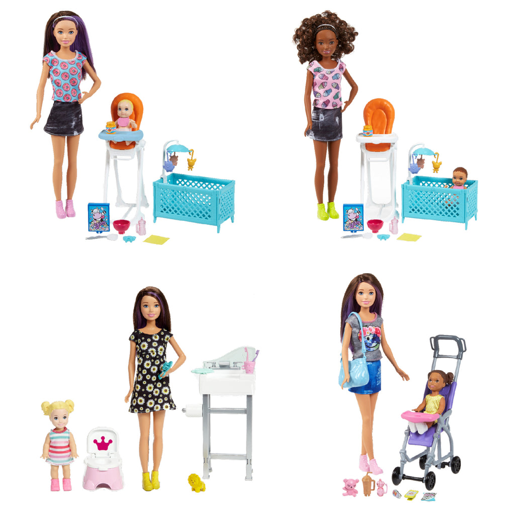 BARBIE SKIPPER - BABYSITTERS - ENSEMBLE DE JEU GARDIENNE ASST