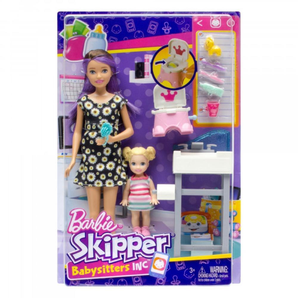 BARBIE SKIPPER - BABYSITTERS - ENSEMBLE DE JEU GARDIENNE ASST