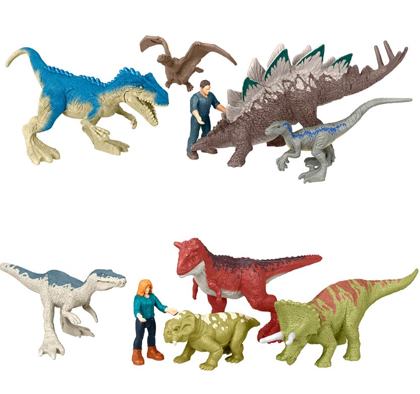 JURASSIC WORLD - COFFRET FIGURINE ET DINOSAURES ASSORTIES