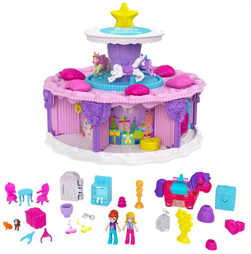 POLLY POCKET - GÂTEAU DE FÊTE À COMPTE À REBOURS