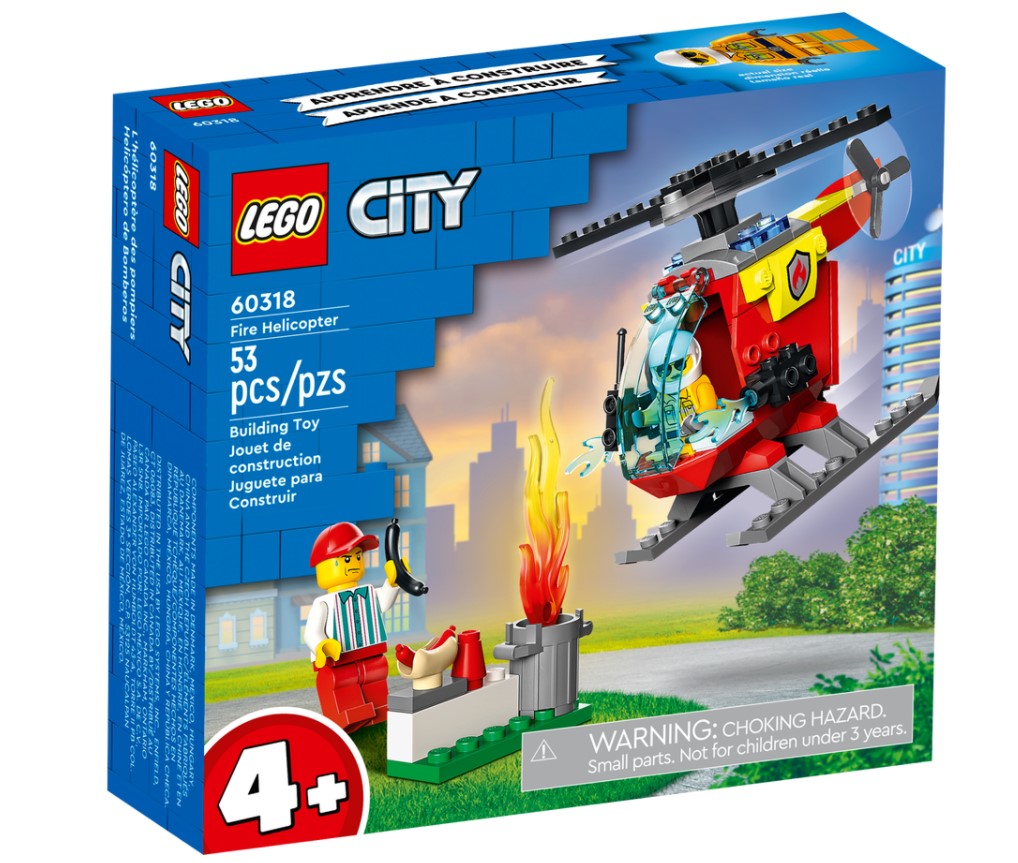LEGO CITY FIRE - L'HÉLICOPTÈRE DE POMPIER #60318