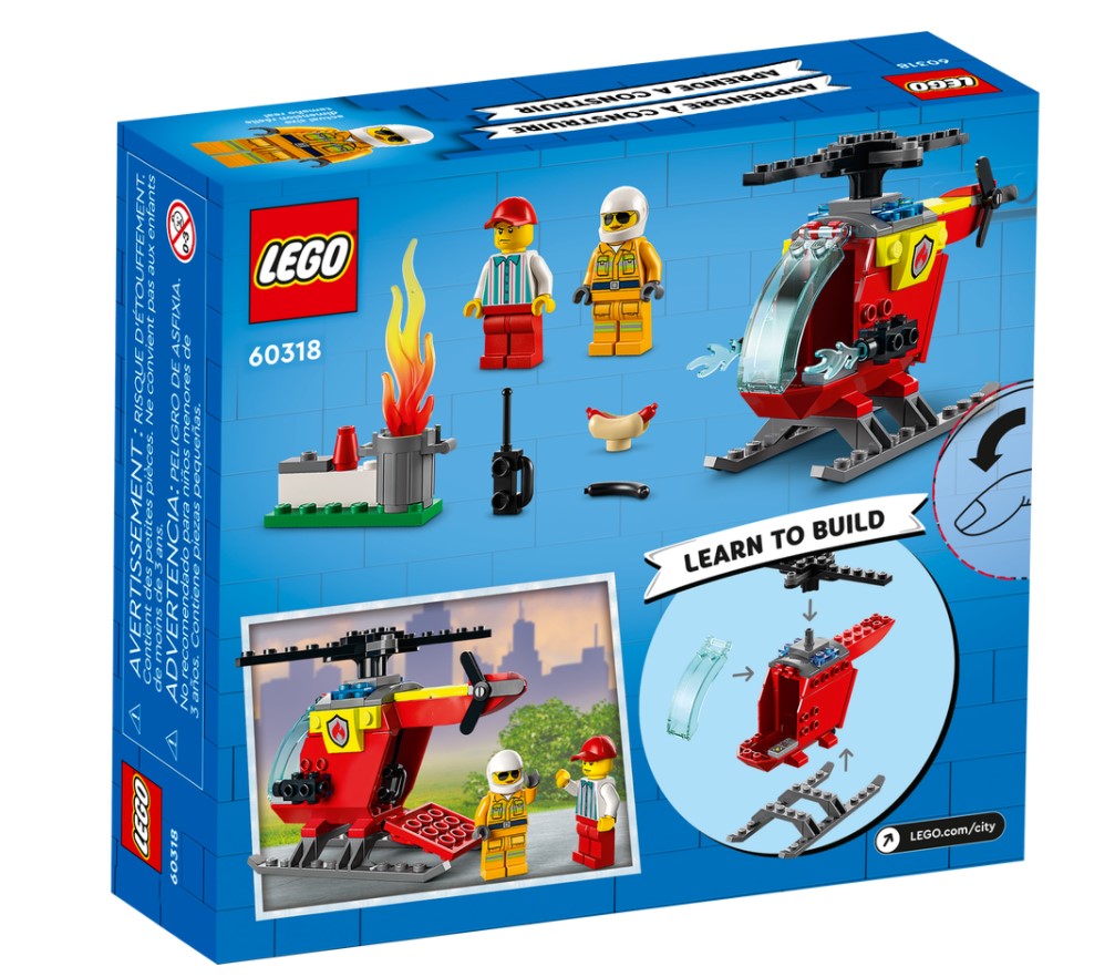 LEGO CITY FIRE - L'HÉLICOPTÈRE DE POMPIER #60318
