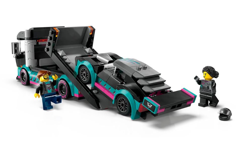 LEGO CITY - LA VOITURE DE COURSE ET LE CAMION PORTE-VOITURES #60406