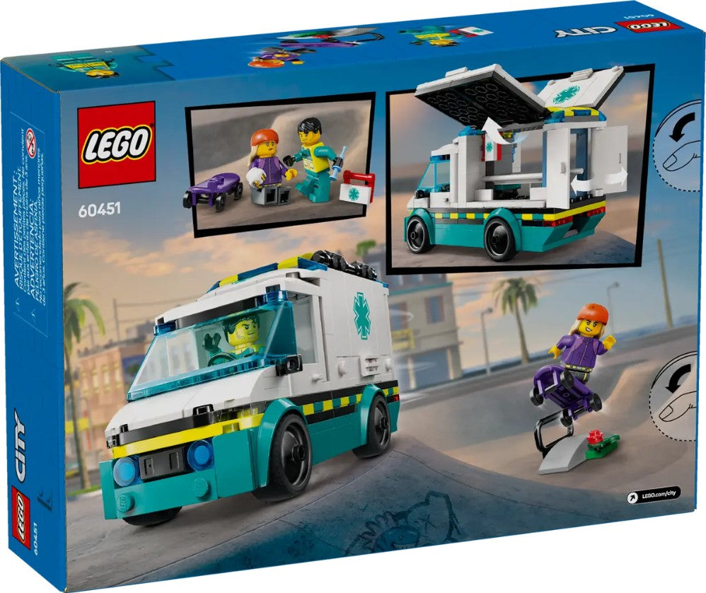 LEGO CITY - L'AMBULANCE DE SECOURS #60451