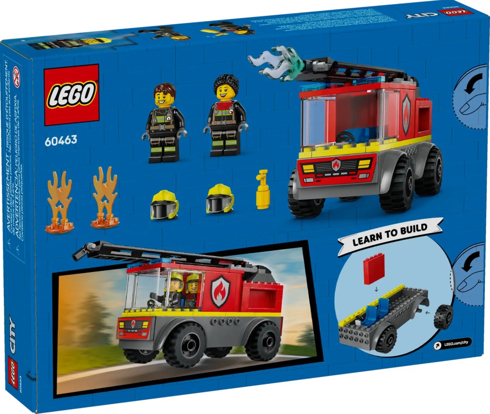 LEGO CITY - LE CAMION DE POMPIERS AVEC ÉCHELLE #60463