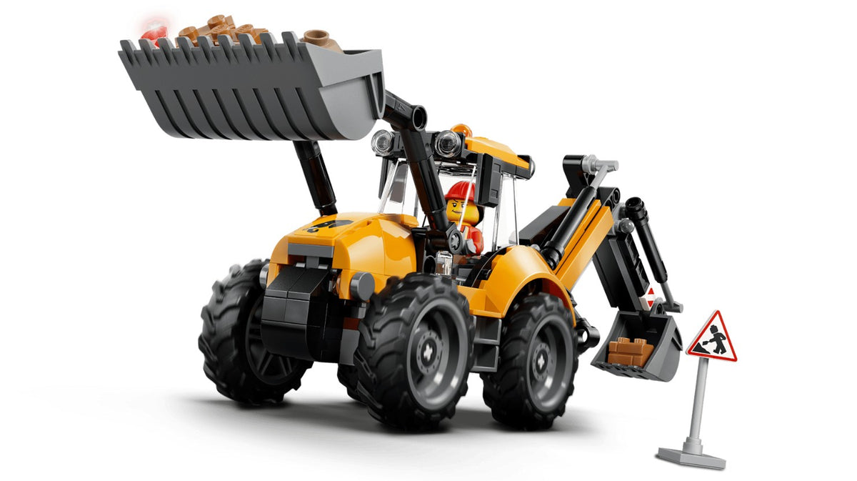 LEGO CITY - YELLOW BACKHOE LOADER #60480