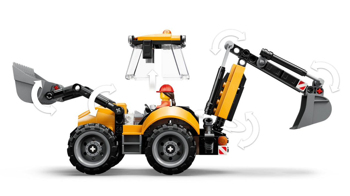 LEGO CITY - YELLOW BACKHOE LOADER #60480