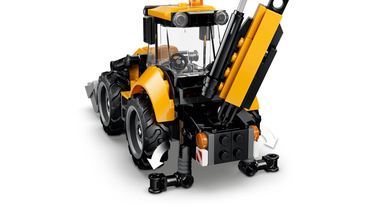 LEGO CITY - YELLOW BACKHOE LOADER #60480