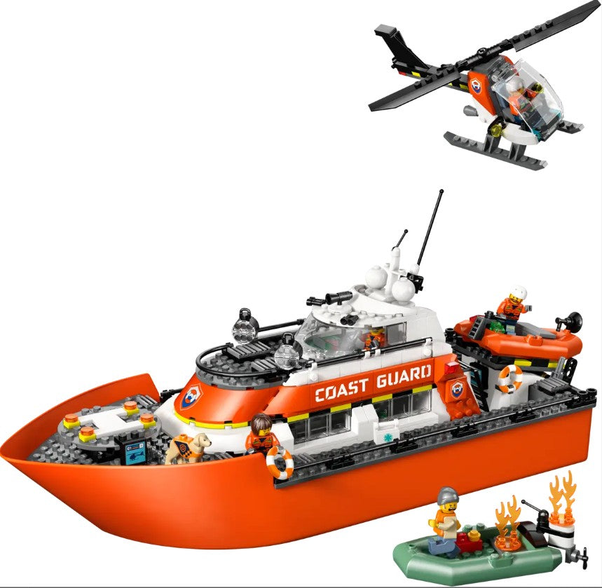 LEGO CITY - COAST GUARD PATROL BOAT AND HELICOPTER #60504