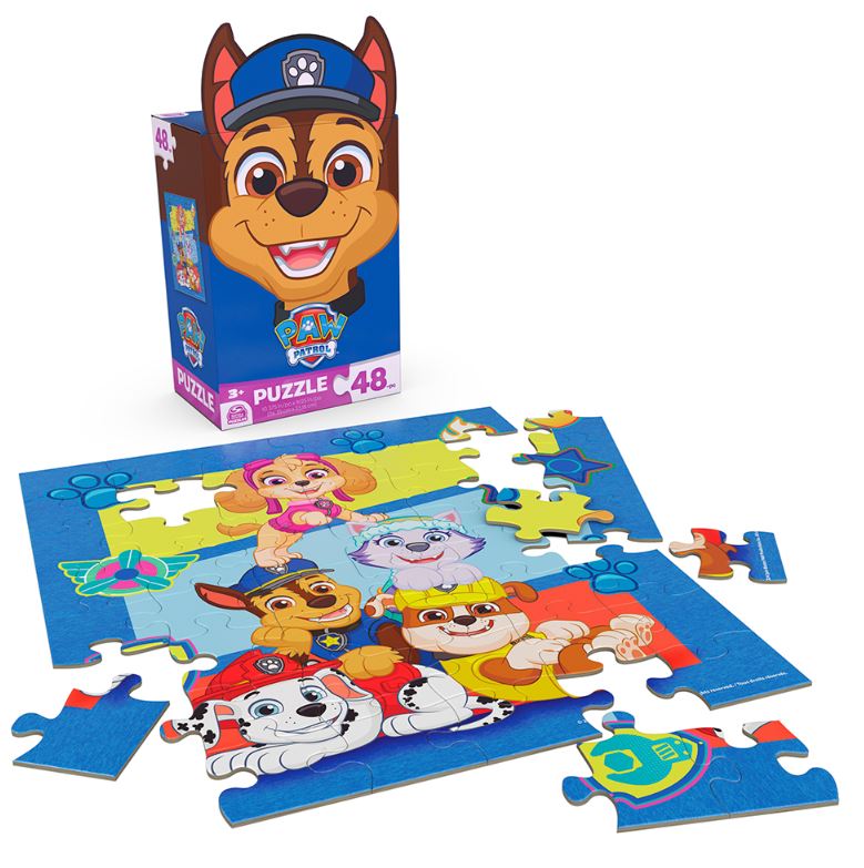 SPINMASTER PUZZLE 48 PIECES OR 24 PIECES - LICENSED CHARACTER BOX ASST #6065175