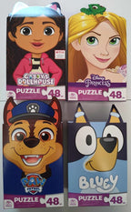 SPINMASTER PUZZLE 48 PIECES OR 24 PIECES - LICENSED CHARACTER BOX ASST #6065175
