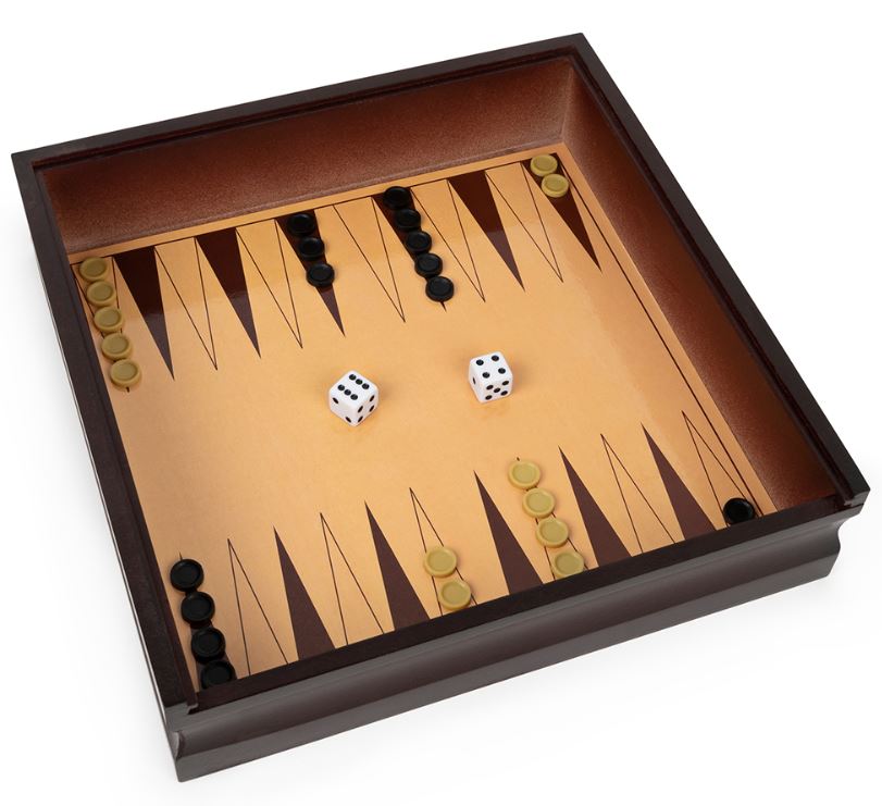 JEU BOÎTE DE BOIS - COFFRET DE 10 JEUX CLASSIQUE FAMILLE