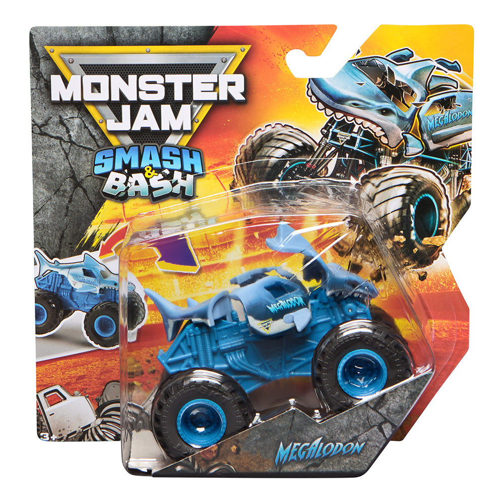 MONSTER JAM - 1:64 SMASH & BASH TRUCK ASST