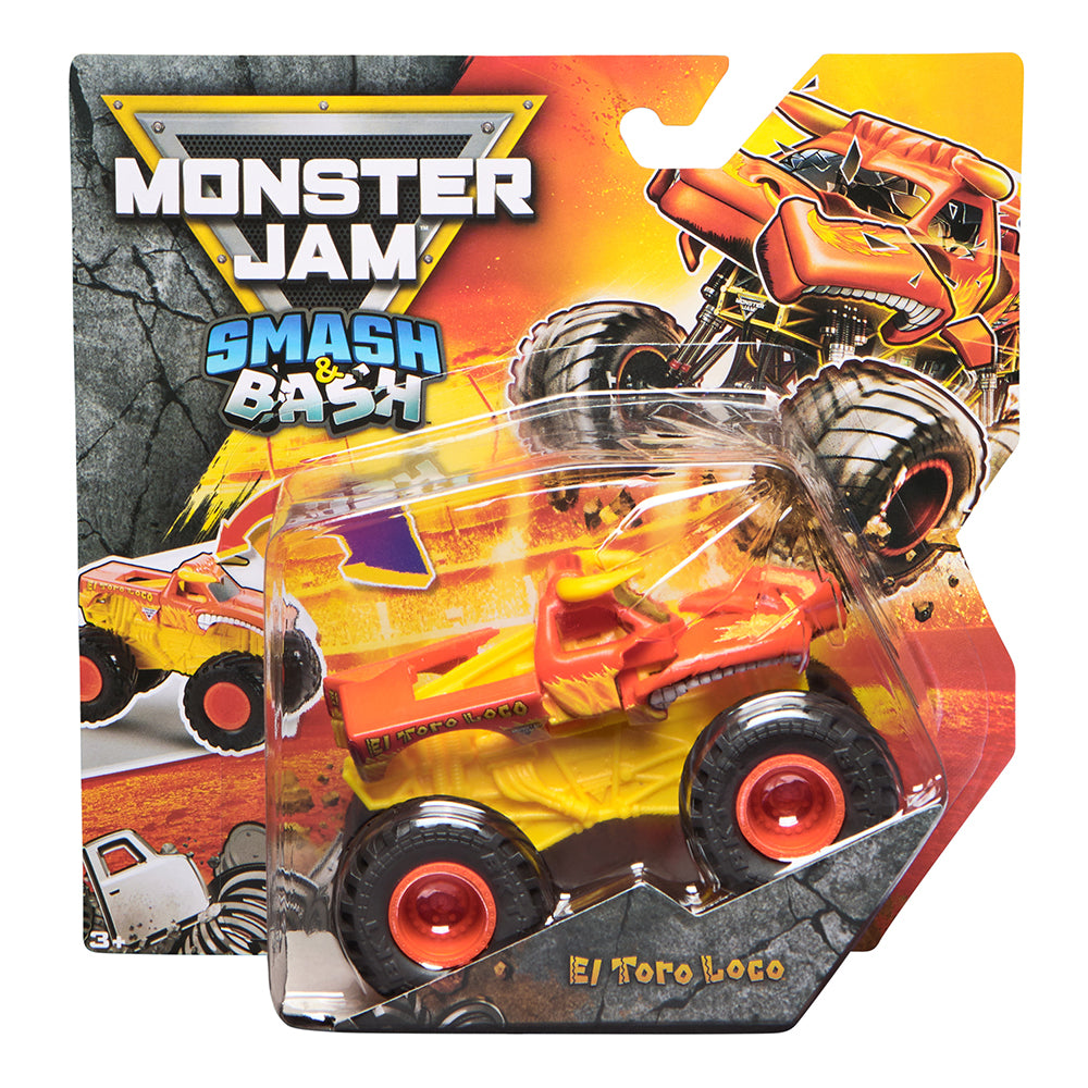 MONSTER JAM - 1:64 SMASH & BASH TRUCK ASST