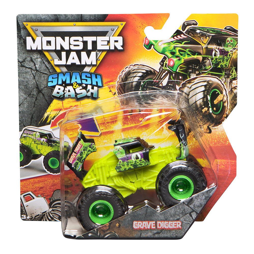 MONSTER JAM - 1:64 SMASH & BASH TRUCK ASST
