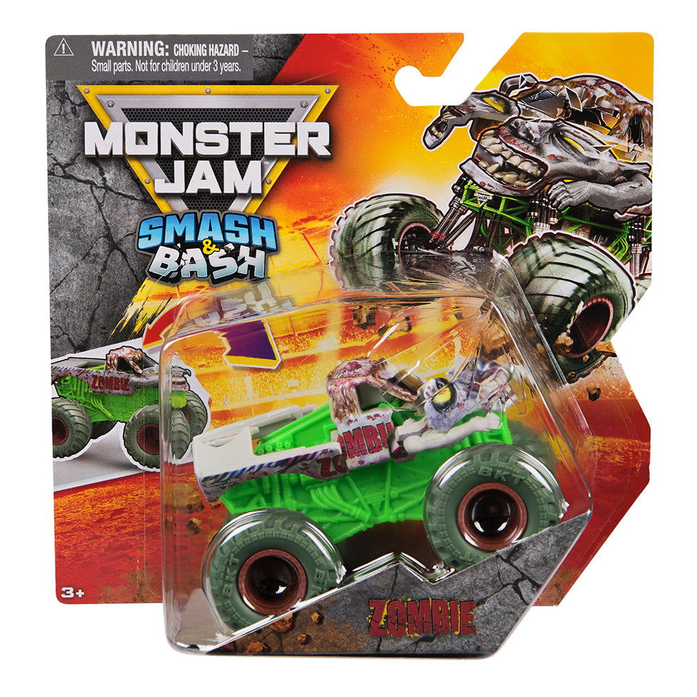 MONSTER JAM - 1:64 SMASH & BASH TRUCK ASST