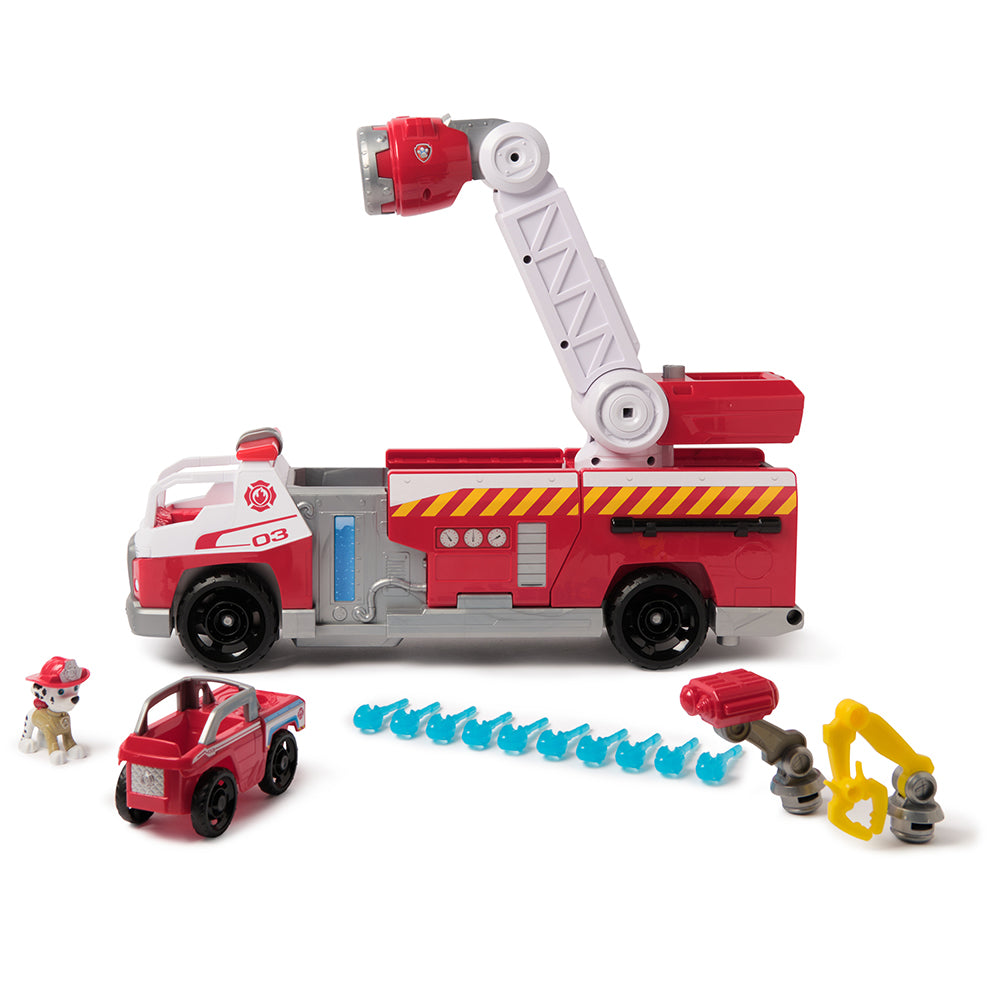 PAT' PATROUILLE - FIRE RESCUE - CAMION DE POMPIERS À RECHARGE RAPIDE DE LUXE