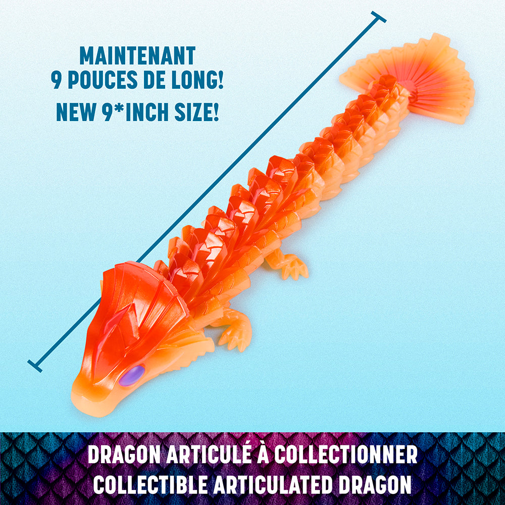 CRYSTALYNX - 9 INCH COLLECTIBLE DRAGON ACTION FIGURE ASST