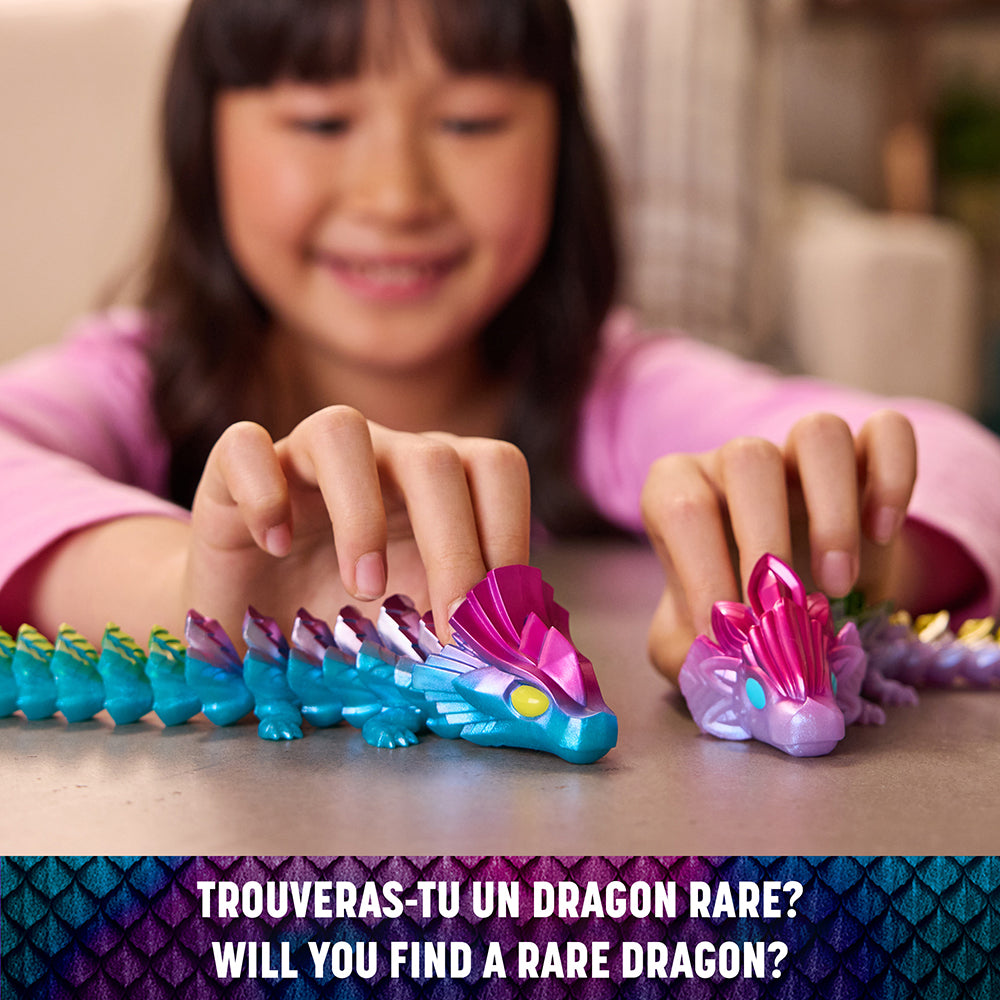 CRYSTALYNX - 9 INCH COLLECTIBLE DRAGON ACTION FIGURE ASST