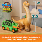 PAT' PATROUILLE - DINO - VÉHICULE MEGASAURUS DINO AVEC DINOSAURE GONFLABLE DE 76,2 CM (30")