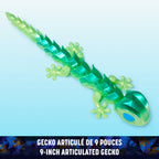 CRYSTALYNX - FIGURINE ARTICULÉE GECKO À COLLECTIONNER DE 24,5 CM ASST