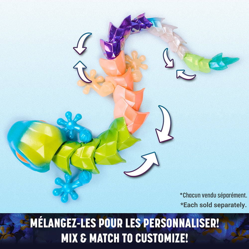 CRYSTALYNX - FIGURINE ARTICULÉE GECKO À COLLECTIONNER DE 24,5 CM ASST