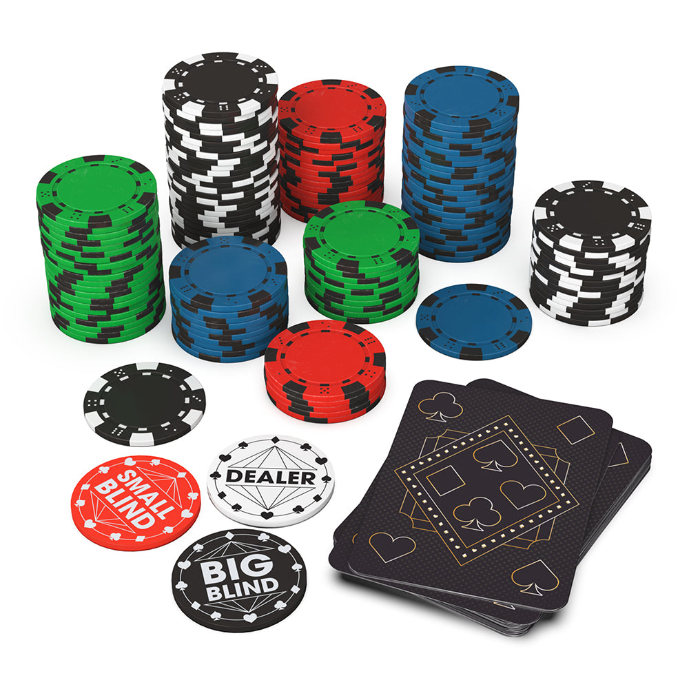 JEU CLASSIQUE COFFRET DE POKER TOUT-EN-UN - Version multilingue