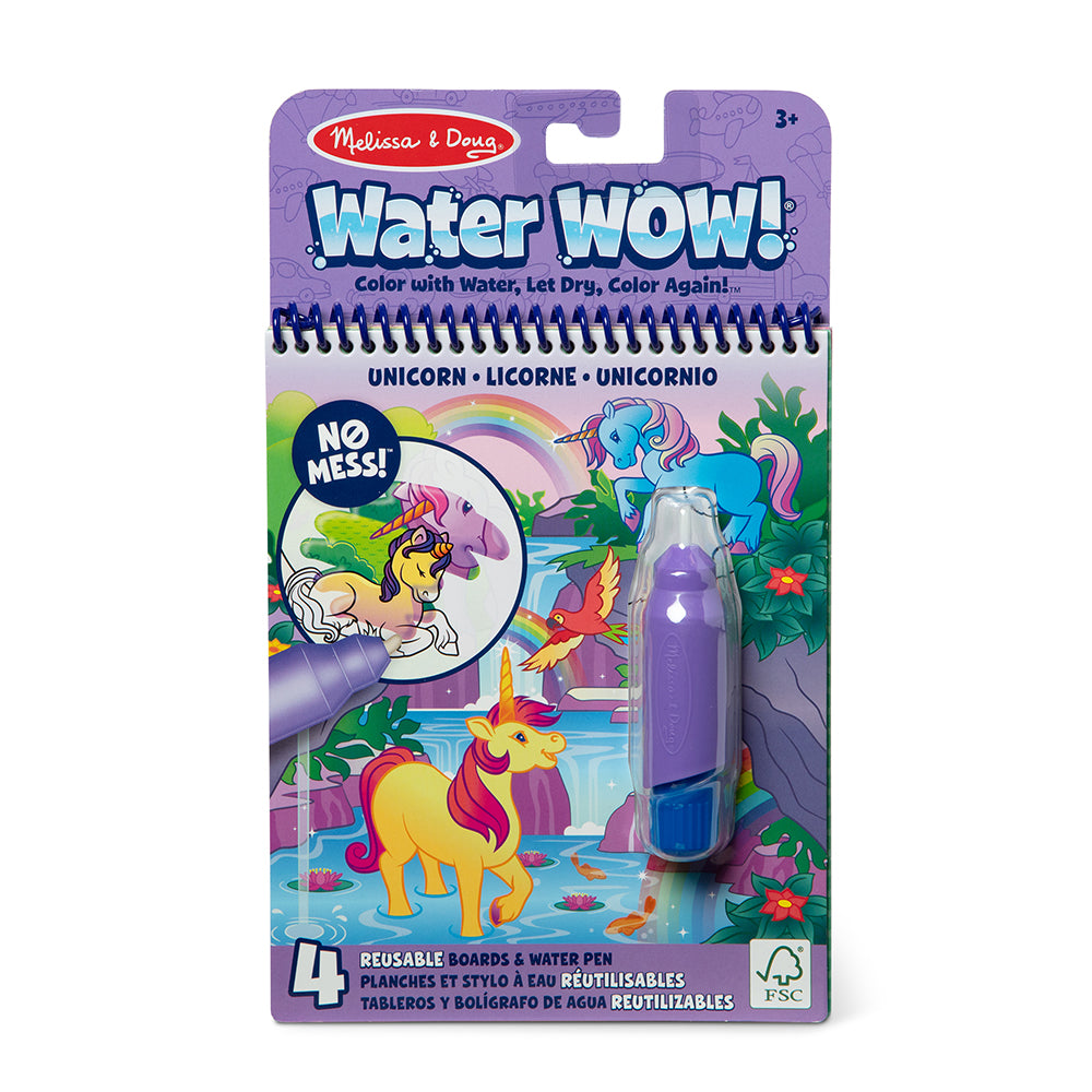MELISSA AND DOUG - WATER WOW! - CARNET D'ACTIVITÉS RÉUTILISABLE - LICORNE