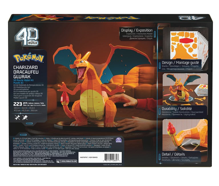 4D BUILD - POKÉMON - DRACAUFEU