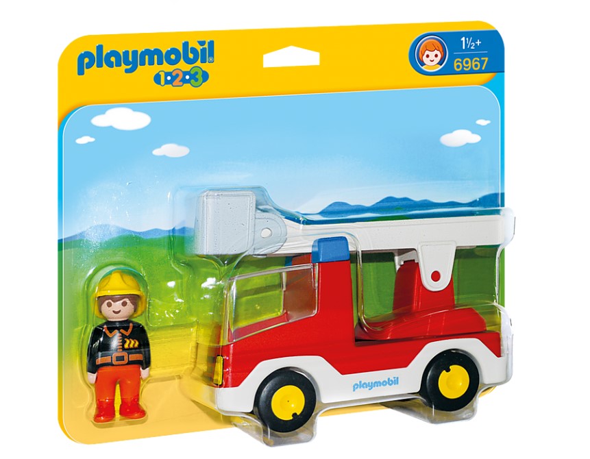PLAYMOBIL JUNIOR - CAMION DE POMPIER AVEC ECHELLE #71683