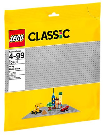 LEGO CLASSIC - GRAY BASEPLATE #11024