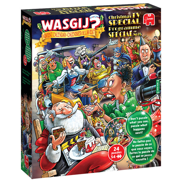 WASGIJ CALENDRIER DE L'AVENT CASSE-TÊTE 24 X 54 PIÈCES - PROGRAMME SPÉCIAL DE NOËL #70-02299