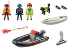 PLAYMOBIL CITY ACTION - RESCUE BOAT WITH SURFER #70141