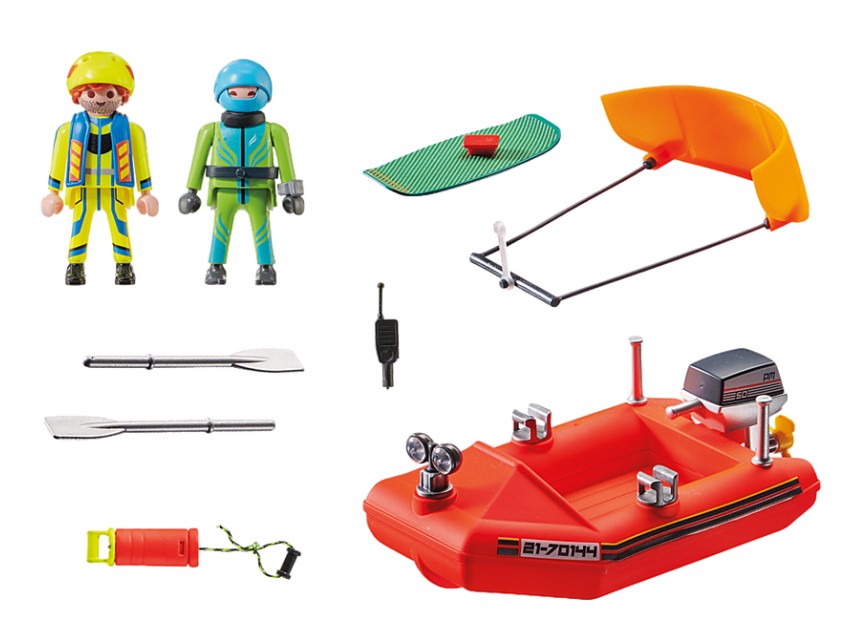 PLAYMOBIL CITY ACTION - SECOURISTE ET KITESURFER #70144