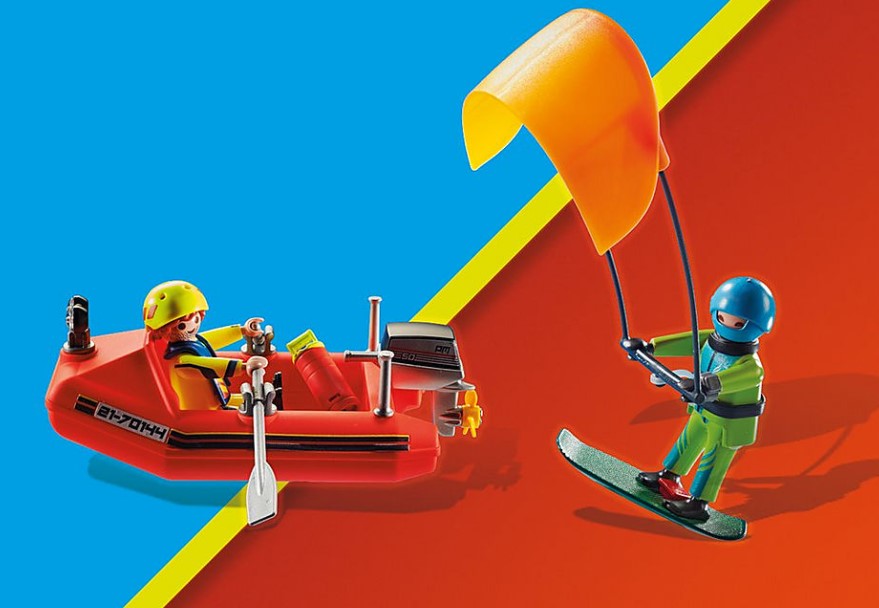 PLAYMOBIL CITY ACTION - SECOURISTE ET KITESURFER #70144