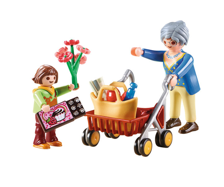 PLAYMOBIL - PETITE FILLE ET GRAND-MERE #70194