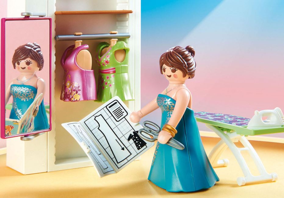 PLAYMOBIL DOLLHOUSE - CHAMBRE AVEC ESPACE COUTURE #70208