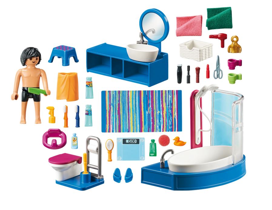 PLAYMOBIL DOLLHOUSE - SALLE DE BAIN AVEC BAIGNOIRE #70211