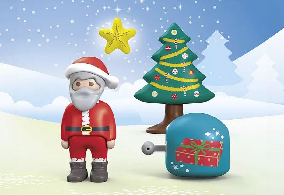 PLAYMOBIL JUNIOR - CALENDRIER DE L'AVENT - PÈRE NOËL ET ANIMAUX DE LA FORÊT #70297