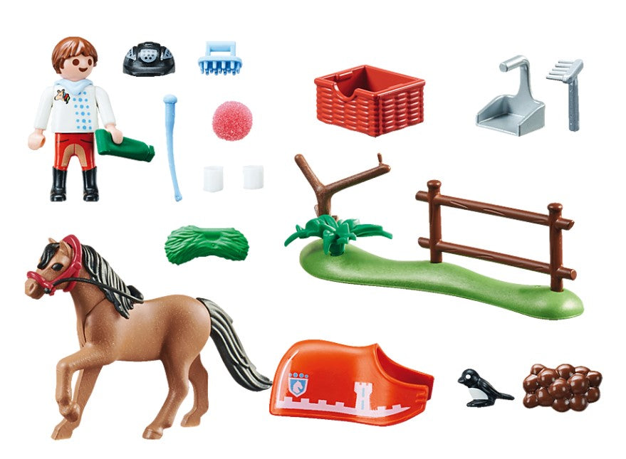 PLAYMOBIL COUNTRY - CAVALIER ET PONEY CONNEMARA #70516