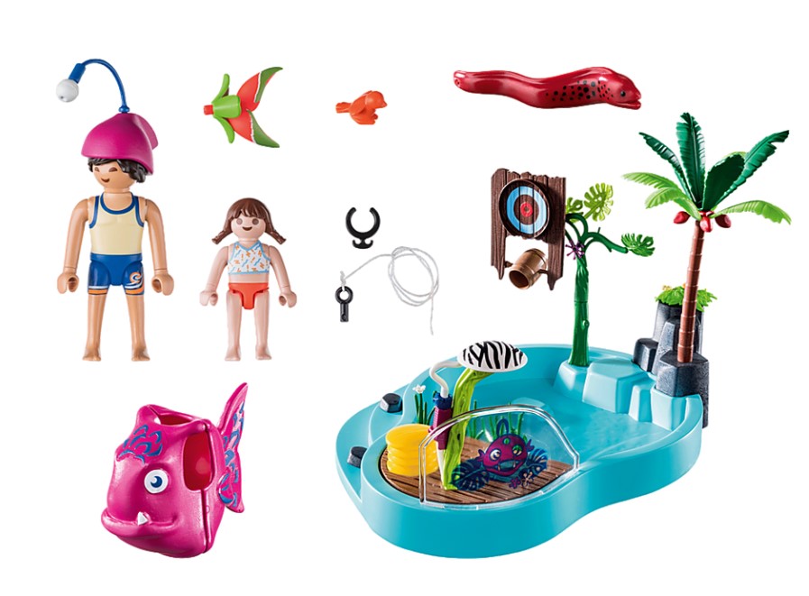 PLAYMOBIL FAMILY FUN - PETITE PISCINE AVEC JET D'EAU #70610