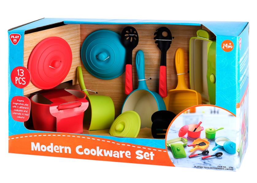 PLAYGO - MODERN 13-PIECE COOKWARE SET