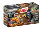 PLAYMOBIL DINO RISE - AGENT WITH FIRE SCORPION STARTER PACK #70909