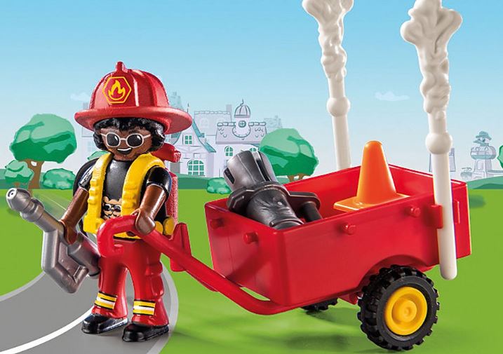 PLAYMOBIL DUCK ON CALL - POMPIER ET CHAT #70917