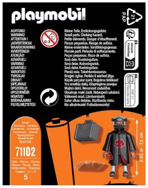 PLAYMOBIL NARUTO - KAKUZU FIGURE #71102