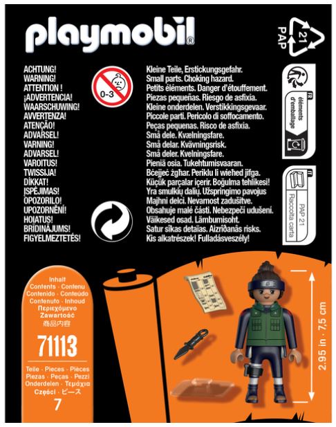 PLAYMOBIL NARUTO - FIGURINE IRUKA #71113