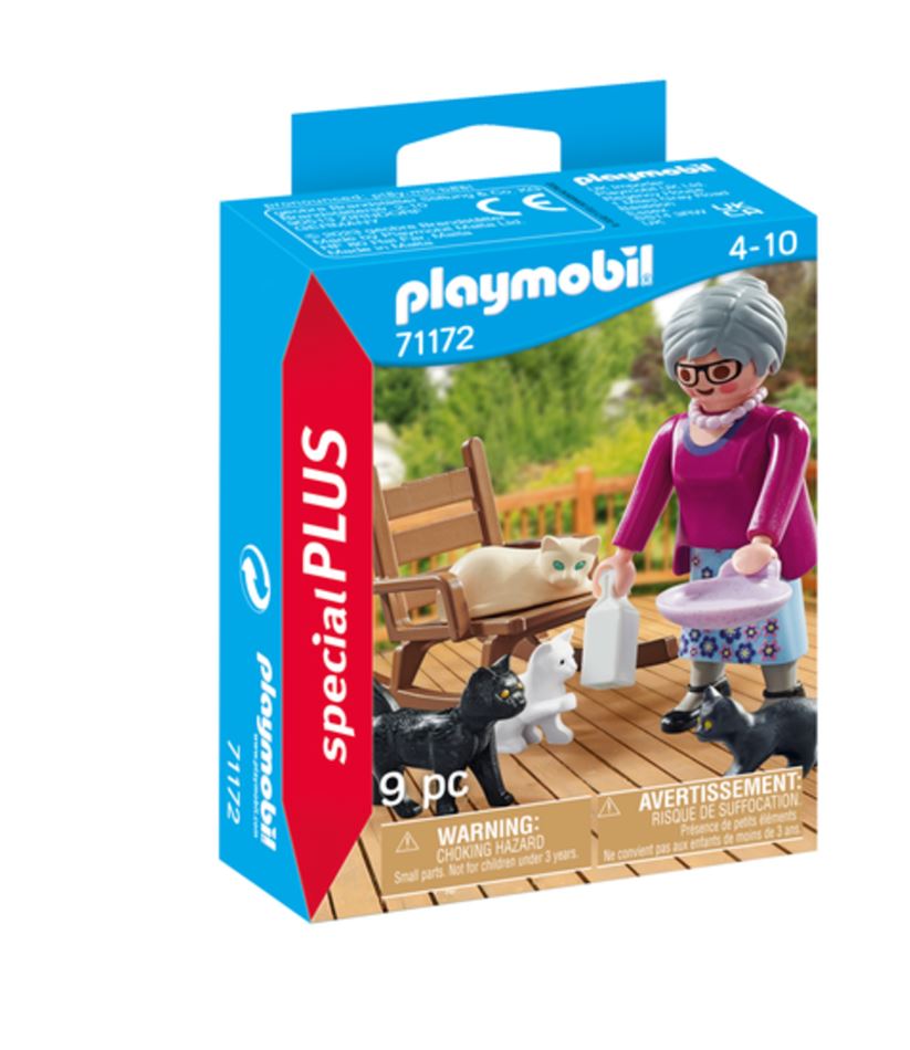 *** PLAYMOBIL SPECIAL PLUS - GRAND-MERE AVEC CHATS #71172