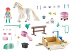 PLAYMOBIL HORSES OF WATERFALL - ISABELLA AND LIONESS WITH HORSE WASH STATION #71354